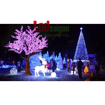 CÂY HOA ĐÈN LED 5M