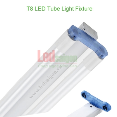 Máng Đèn Led Đôi 1.2M Đầu Xanh