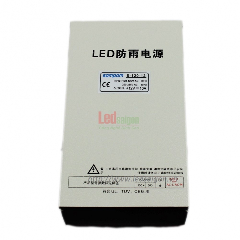 Nguồn 12V-10A Chống Mưa