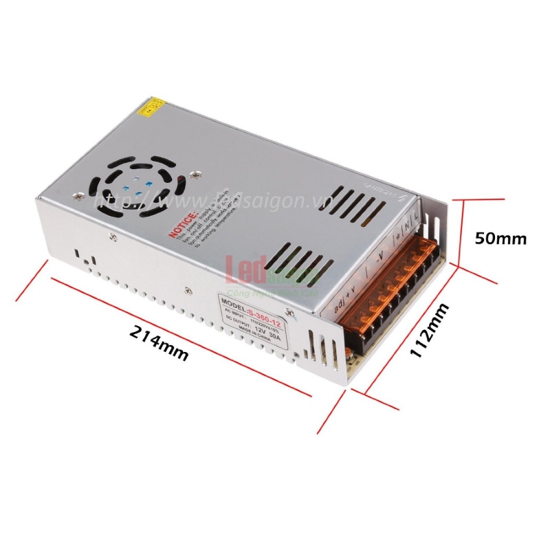 Nguồn Tổ Ong 12V-30A
