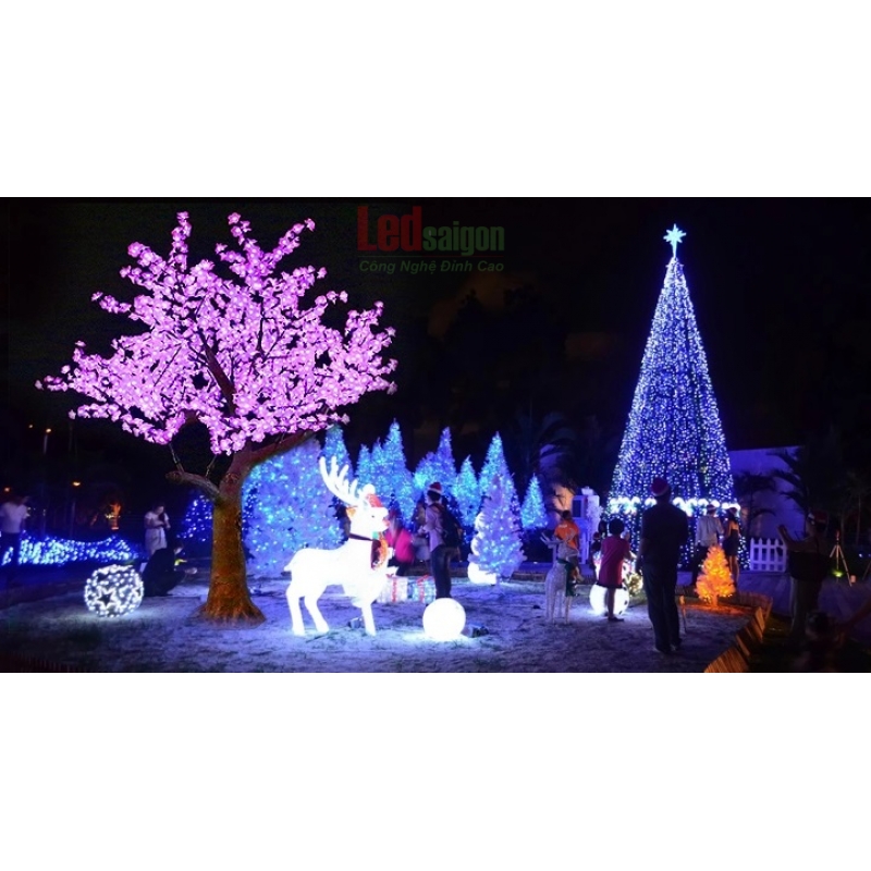 CÂY HOA ĐÈN LED 5M