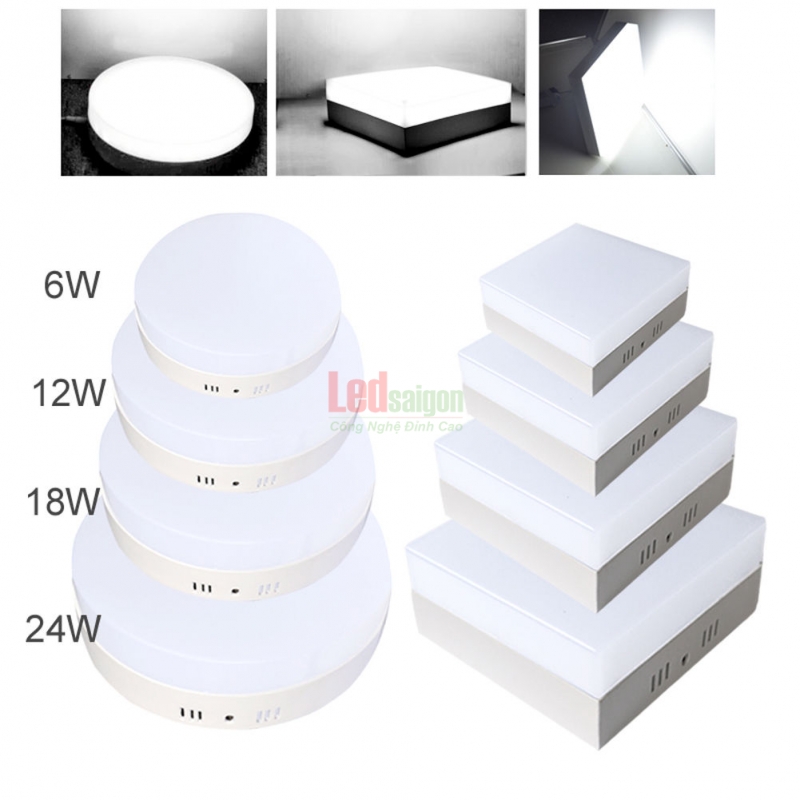 Ốp Trần Tròn, Vuông 24W