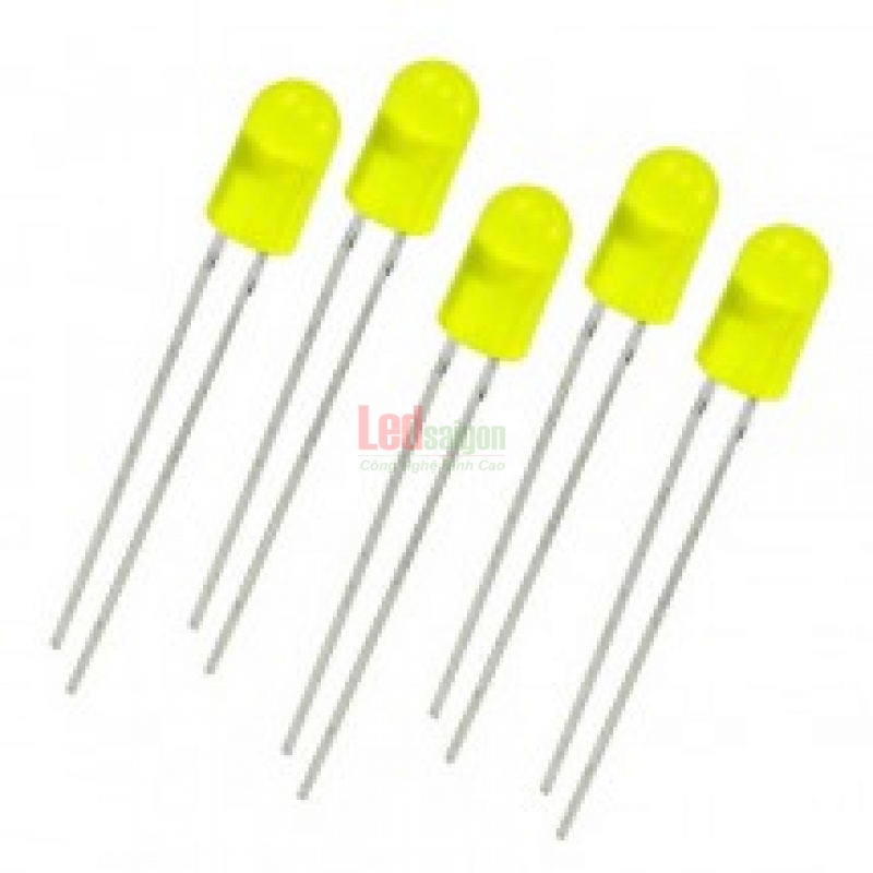 Led 5mm rời chân vàng