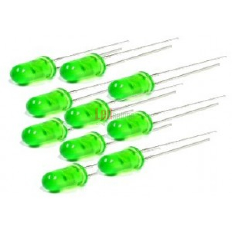 Led 5mm Rời Chân Xanh Lá