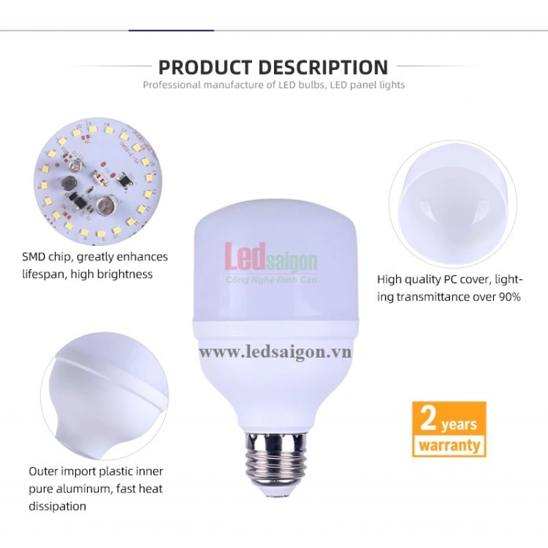 Đèn Led Búp Trụ Southernstar 20W