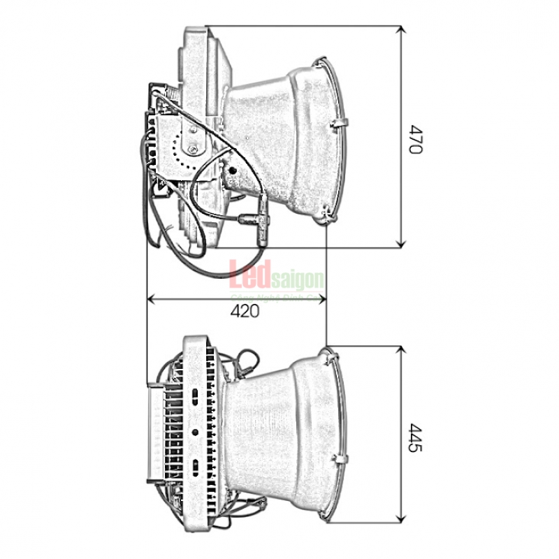 ĐÈN PHA LED CẨU THÁP 800W