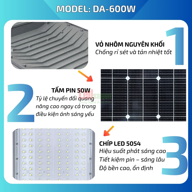 ĐÈN ĐƯỜNG NLMT DA-600W