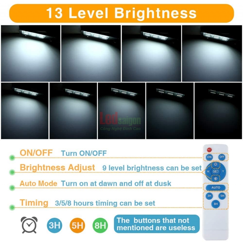 ĐÈN ĐƯỜNG NLMT BÀN CHẢI 300W6M