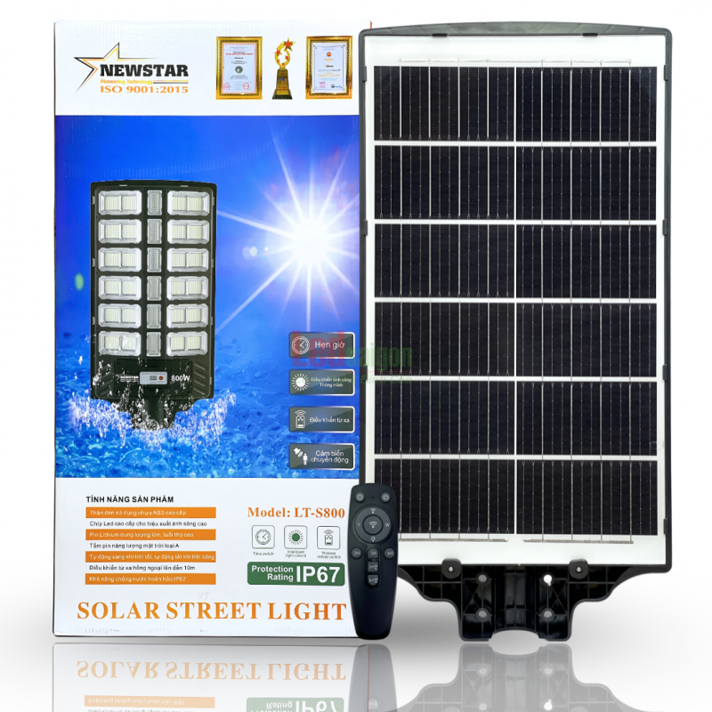 ĐÈN ĐƯỜNG NLMT LIỀN THỂ  LT-S800W