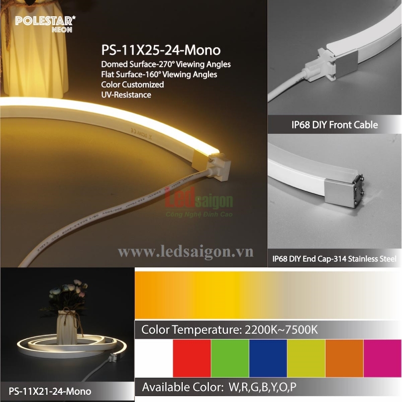  Led Dây Flex Neon 100M Vàng