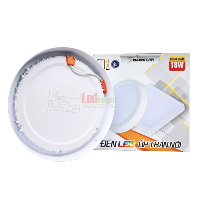 Ốp Trần Nổi Tròn Newstar  18W