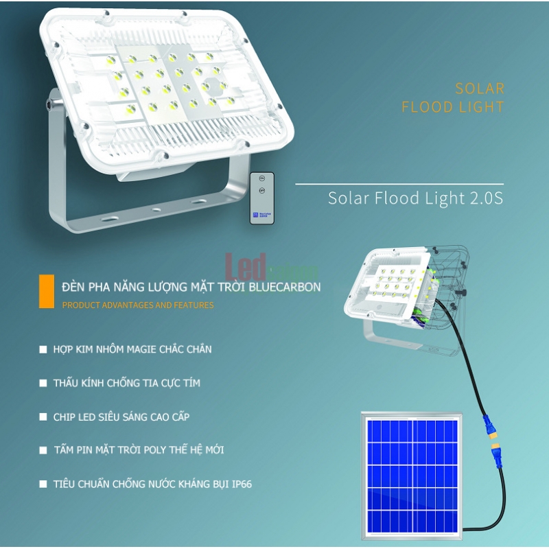 ĐÈN PHA NLMT BLUECARBON 150W