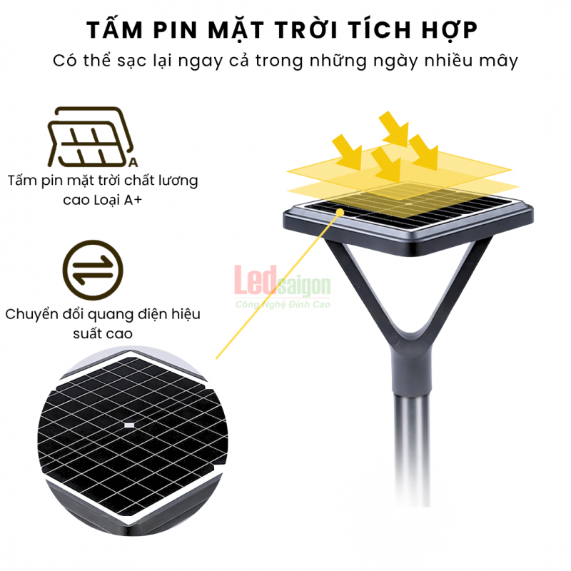 ĐÈN SÂN VƯỜN NLMT LSG-2403