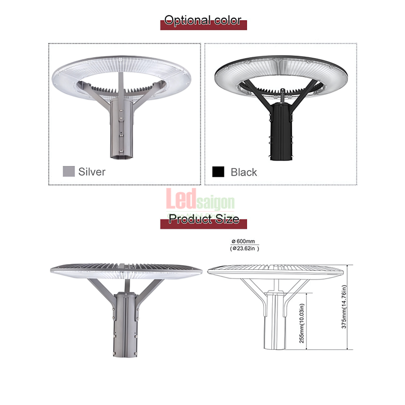ĐÈN LED TRỤ SÂN VƯỜN 50W