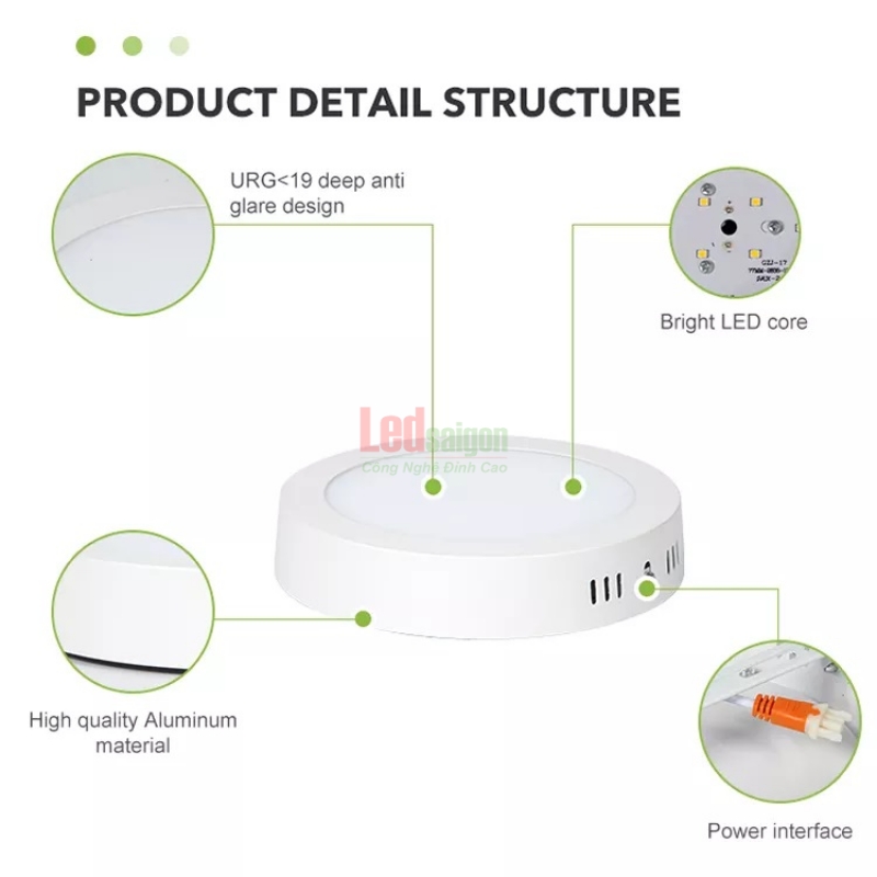 Ốp Trần Nổi Tròn Newstar  12W