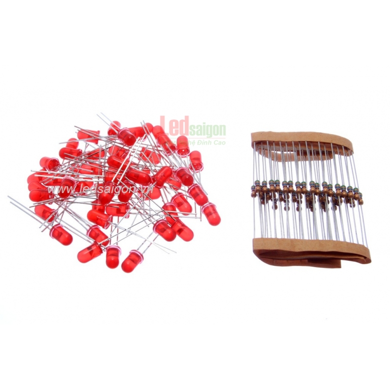 Led 5mm Rời Chân Đỏ