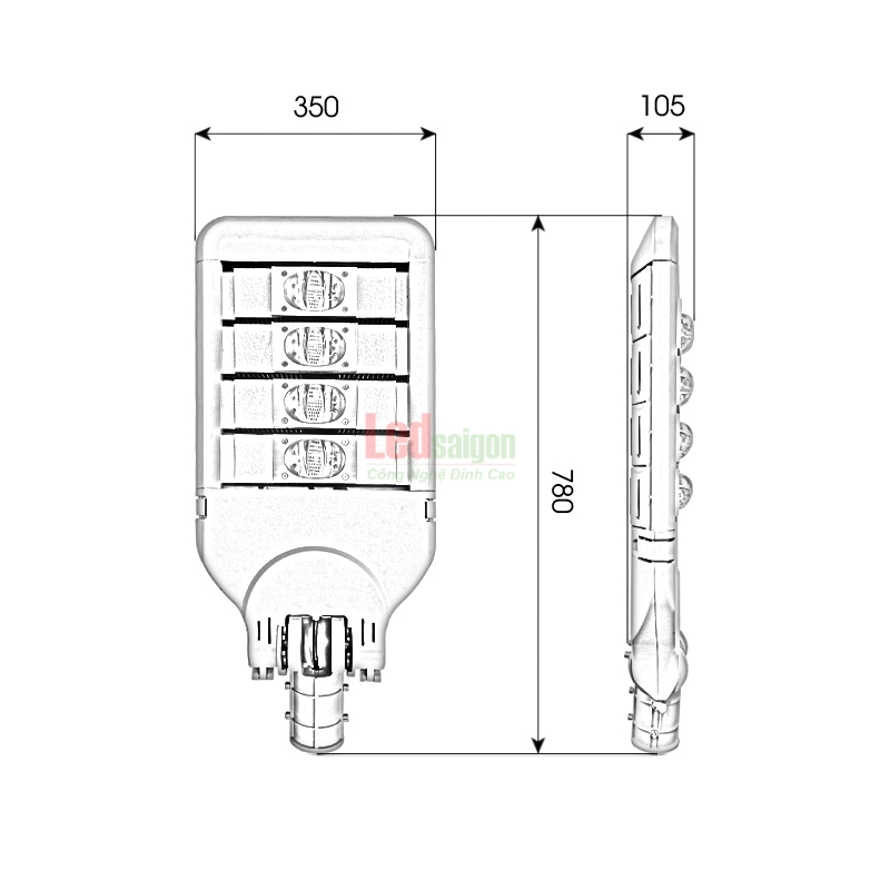 Đèn LED Đường Phố M01 - 200W 