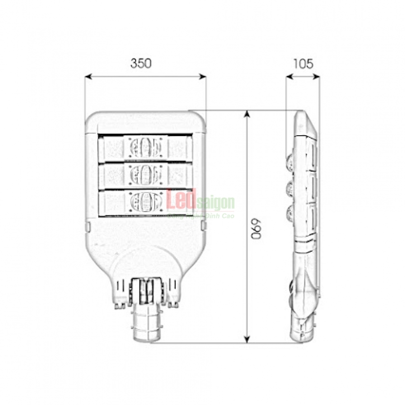 Đèn LED Đường Phố M01 - 150W 
