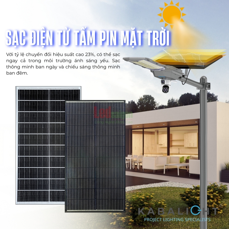 ĐÈN ĐƯỜNG NLMT CAMERA KB-S1000WC