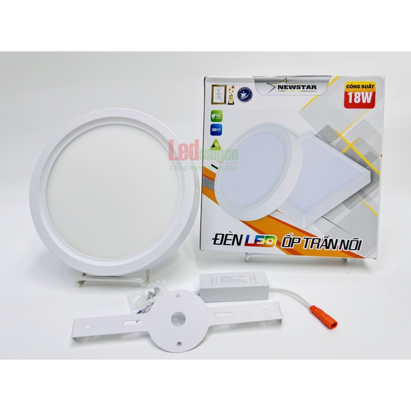Ốp Trần Nổi Tròn Newstar  18W